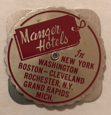 Vintage 1954-1981 Manger Hotels New York Boston Cleveland Perpetual Calendar picture