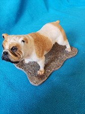 Sherratt and Simpson Realistic English  Bulldog Figurine Figure Dog Sculpture  picture