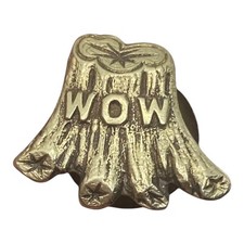 Vintage WOW Woodmen Of The World Lapel Hat Pin Tree Trunk Life Insurance Society picture