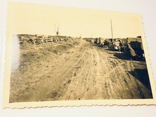 Original WWII German Wehrmacht Motor Convoy Trucks Photo Wolfersdorf Germany picture