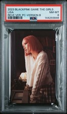 2023 BLACKPINK THE GAME THE GIRLS REVE VERSION PHOTOCARDS VERSION B LISA PSA 8 picture