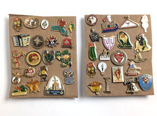 Huge Lot 40 Vintage Shriners Masonic Enamel Lapel Pins Temple Fez Shrine picture
