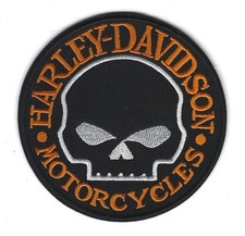 Harley Davidson Motorcycles Iron On Patch Skull Logo Design 3.5