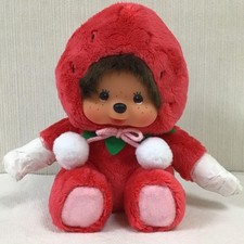 Monchhichi Fukuoka Limited edition Strawberry S size with tag Rare Japan F/S picture