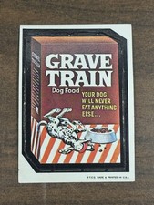 1967 Wacky Packages Die Cut #6 Grave Train Dog Food Excellent Condition picture