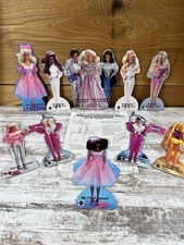 RARE Vtg 1987 Mattel Barbie Store Display Gondola Header 10 Cutouts NOS Set picture