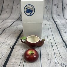 Vintage Fruit Miniature Tea Pot/Creamer Apple Kitchen Decor 3.5” picture