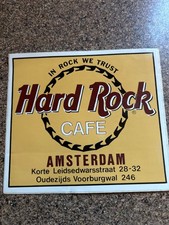 Hard Rock Cafe Amsterdam Vintage  Logo Decal  Sticker  3
