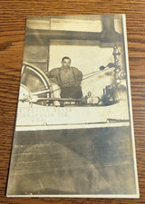C 1910 ATLAS ENGINE WORKS INDIANAPOLIS, IN RPPC POSTCARD WORKER OPERATING ENGINE picture