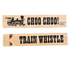 3 NEW WOODEN TRAIN WHISTLES WOOD WHISTLE ALMOST 6
