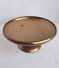 Vintage PAIRPOINT Hammered Copper Pedestal Compote Dish G1460 5.5” Footed Bowl picture