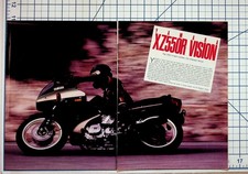 Vintage 1983 Yamaha XZ550R Vision Motorcycle Magazine Ad Article Print picture