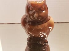 Imperial Glass Owl Caramel Slag Glass Owl picture