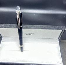 Montblanc Starwalker Ballpoint Pen Black Body Silver Clip With Black Ink picture