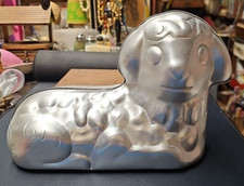 Wilton 1972 Aluminum Sheep Lamb 3-D Baking Cake Mold Chicago 60643 Vintage picture