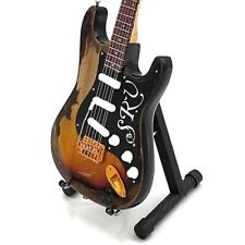 Miniature STEVIE RAY VAUGHAN SRV Guitar with Stand Display GIFT picture