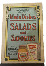 French's Mustard Salads and Savories Receipe Book Jr. Ed 14-4 vintage picture