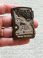 Silver And black Harley Davidson Lighters Brand New  picture