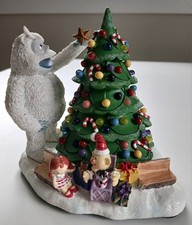 Hawthorne Village Rudolph's Christmas Town Bumble & Town Christmas Tree w/ COA picture