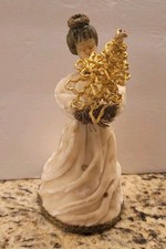 Vintage Germany Koestel Wax Angel Tree Topper 7