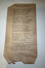 1936 The Master Questions Religious Poem Pamphlet Lady Of Charity In Dallas  picture