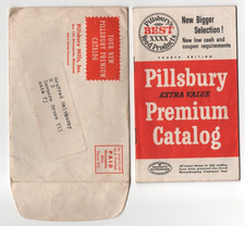Pillsbury Premium Catalog 4th Edition 1950s Coupon Booklet & Mailing Envelope picture