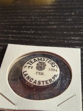 TEAMSTERS Local 771 Lancaster PA 1984 Pinback Button approx. 7/8 inch Round picture