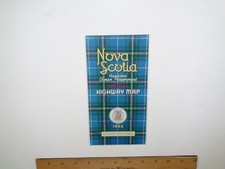 1958 Nova Scotia Travel Bureau Official Highway Map - Canada's Ocean Playground picture