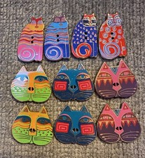 (10) Metal/Enamel Vintage Laurel Burch Buttons. NEW/NEVER USED picture