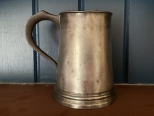 19th Century British Pewter Quart Mug  picture