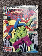 Marvel Treasury Edition #27 The Sensational Spider-Man 1980 Hulk Avengers G/VG picture