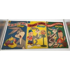 Vintage 1954 Dell Looney Tunes Merrie Melodies Comics Lot No. 150 155 156 picture