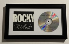 BILL CONTI HAND SIGNED CD FRAMED ROCKY MOVIE COMPOSER VERY RARE COA picture