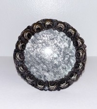 Vintage Round Metal Frame Edged With Roses picture