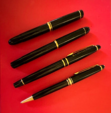 4 Vintage Founrain pens 2 Pelikan 1 Waterman 1 Montblanc  picture