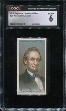 1924 Ogden's Leaders of Men #28 Abraham Lincoln CGC 6 picture