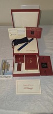 Vintage S.T. Dupont Lady Mascara Pen Blue Chinese Lacquer Pen Full Set 18k Nib picture