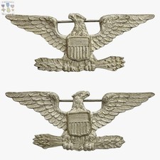 WWI ARMY MARINE CORPS COLONEL EAGLE 🦅 INSIGNIA 1-7/8” SIZE BB&B PATTERN WW1 #01 picture