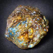 Rarest Natural Dominican Opaque Yellow Blue Amber Rough Specimen 58mm 38.3g picture