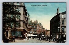 Glasgow Scotland, Charing Cross, Street Scene, Antique, Vintage Postcard picture