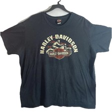 Harley Davidson Men's 3XL T Shirt Logo Front Back Black Dalton, GA NEW picture