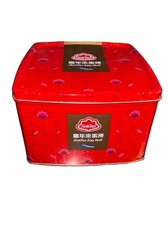 Serena Egg Roll Metal Chinese Food Gift Tin Canister Metal Tea Storage Container picture