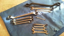 VINTAGE SPANNERS BRITISH BRITOOL WILLIAMS  TIPCO  VINTAGE CAR MOTORCYCLE MOPED picture