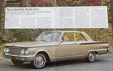 1962 FORD FAIRLANE 500 SEDAN 4 PG ARTICLE picture