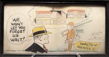 Chester Gould (Dick Tracy) signed Original Artwork picture