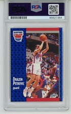 Drazen Petrovic ~ Signed Autographed 1991 NBA Fleer Trading Card Auto ~ PSA DNA picture
