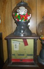 1926 Coin Operated Bluebird Peerless Penny Drop Gumball Vending Machine w/Keys picture