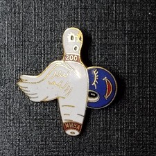 MWBA Women's Bowling Association 200 - Enamel Lapel Pin Collectible picture