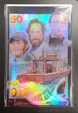 JAWS 1975 movie #/500 ARTBOOK signed AUTO Victor Garduno FOIL comic Shark picture