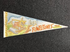 Vtg 1979 Kings Dominion Amusement Park VA Flintstones Hanna Barbera Pennant RARE picture
